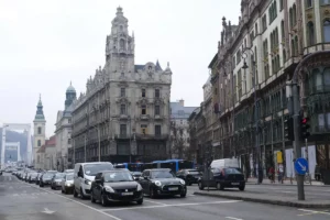 Car traffic Budapest